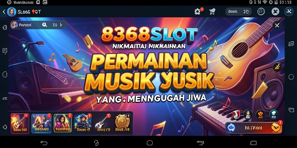 Tampilan menarik dari gameplay 8368SLOT dengan iringan musik yang memikat.