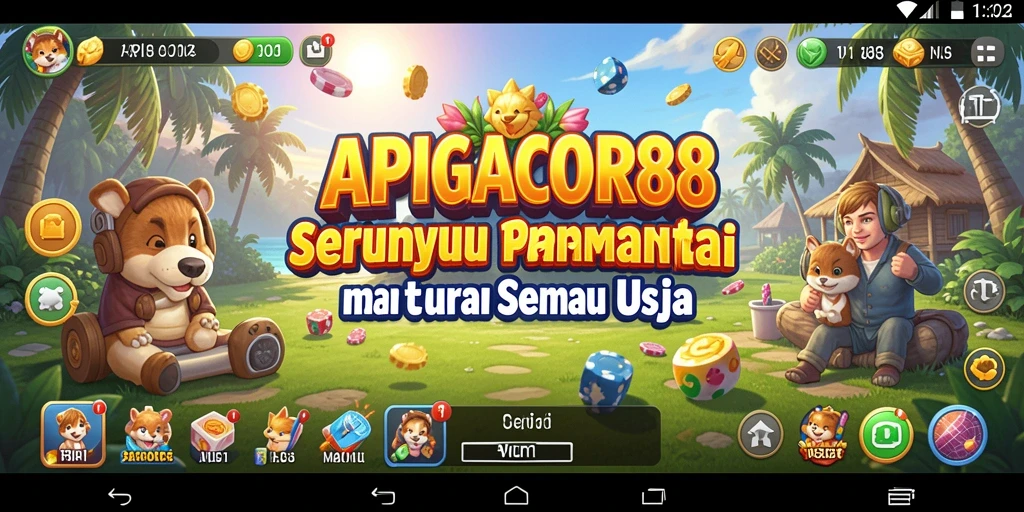 Tampilan gameplay seru dan interaktif di APIGACOR88.