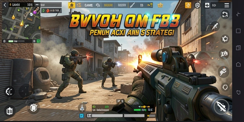 Screenshot BWO888 menampilkan aksi seru dalam game FPS.
