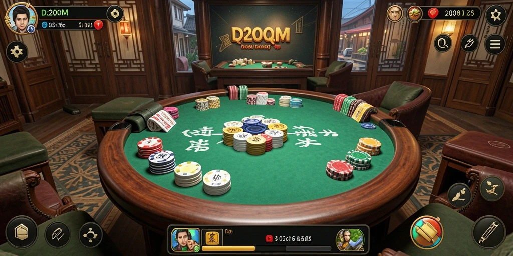 Tampilan screenshot D200M saat gameplay QiuQiu yang seru.