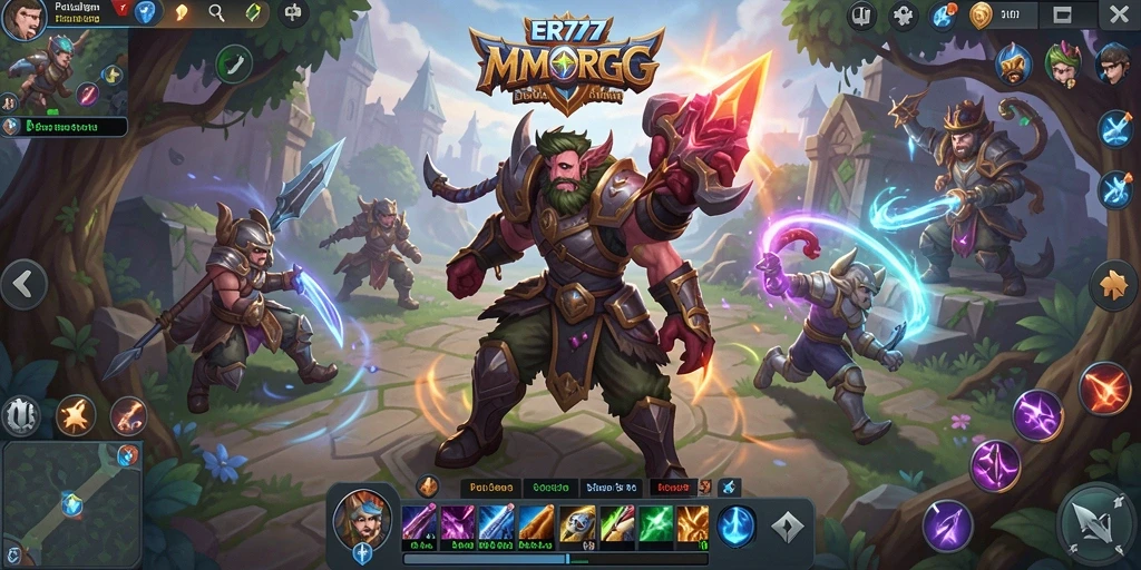 Tampilan gameplay seru dari ER777 dalam dunia MMORPG.