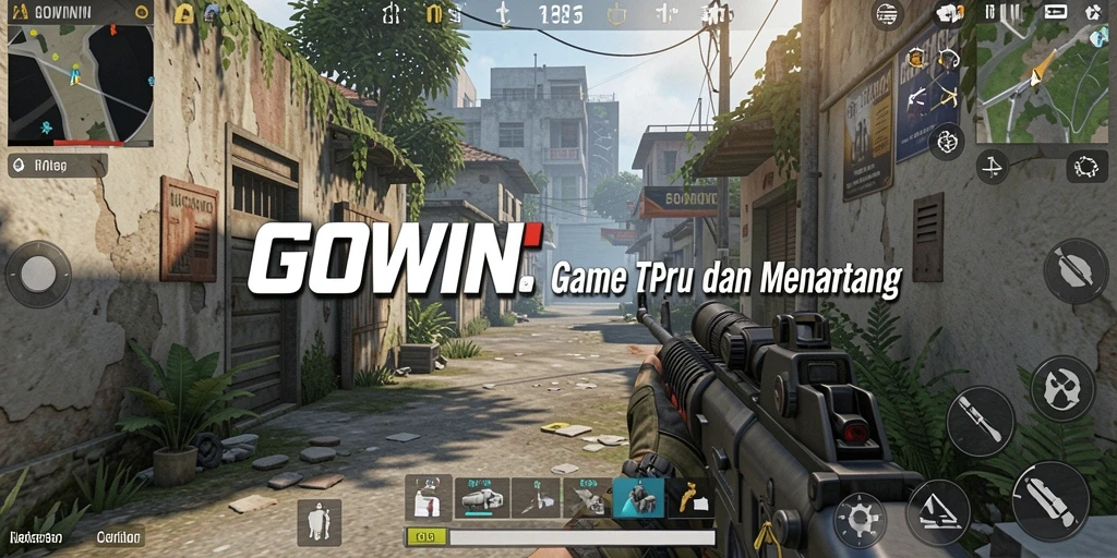 Screenshot GOWIN menampilkan gameplay menegangkan dalam mode TPS.
