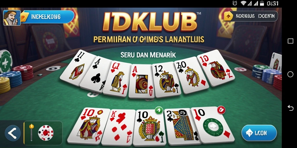 Gameplay menarik IDKLUB dengan grafis yang menawan.