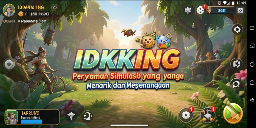 Tampilan menarik dari gameplay simulasi di IDRKING.