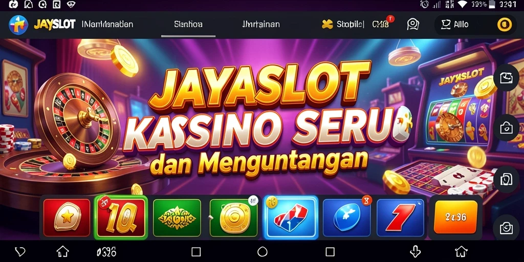 Tampilan menarik dari gameplay JAYASLOT yang seru dan mengasyikkan.