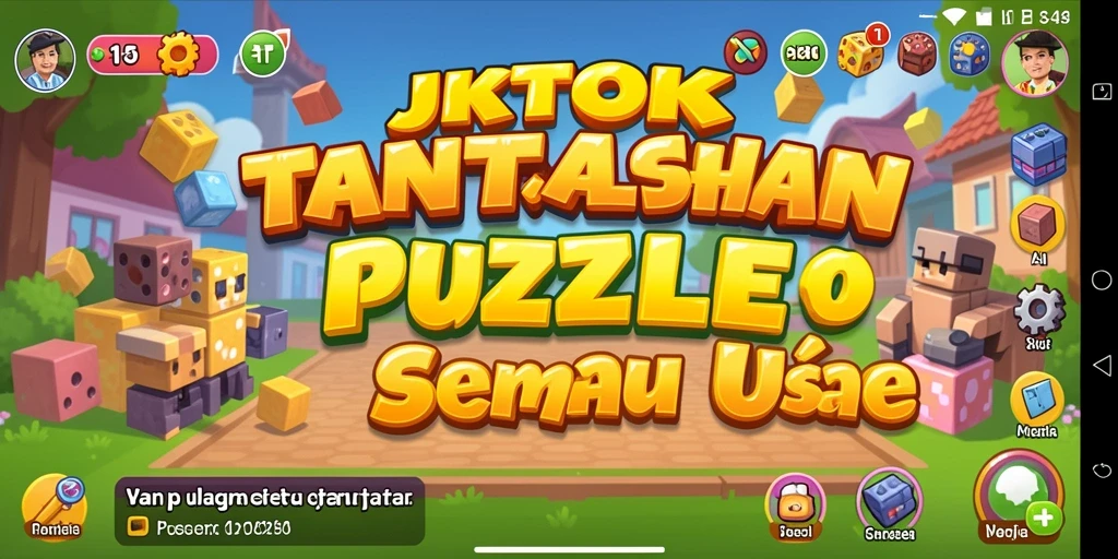 Tampilan gameplay JKTOK dengan teka-teki menarik dan tantangan seru.