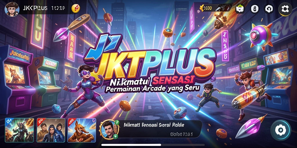 Tampilan seru JKTPLUS dengan gameplay cepat dan menantang.