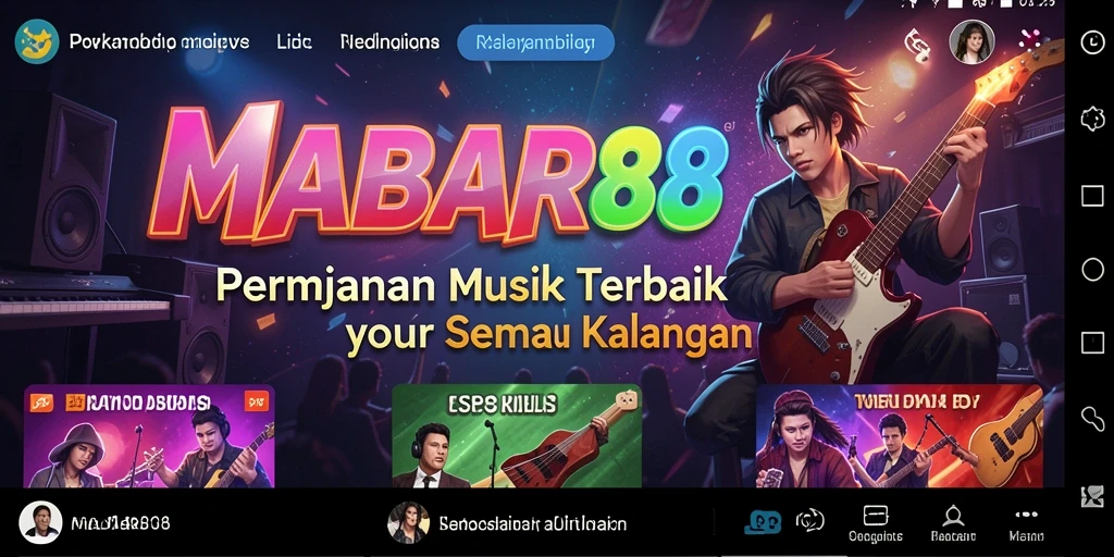 Screenshot MABAR88 menampilkan gameplay musik yang seru.